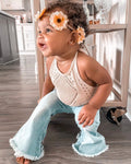 Sophie Denim Bell Bottoms - Light Wash - 5