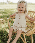 Tate Button Front Two-Piece Set - Toasted Oat - 1