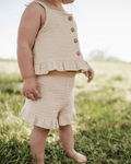 Tate Button Front Two-Piece Set - Toasted Oat - 4