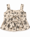 Tilly Bow Front Top - Sepia Garden - 3
