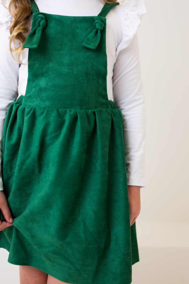 Evergreen Faux Suede Pinafore - 5