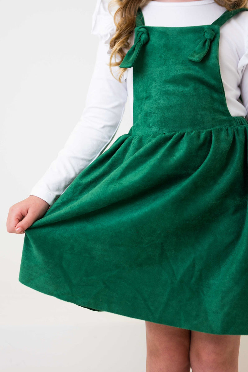 Evergreen Faux Suede Pinafore - 6
