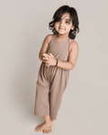 Willa Wide-Leg Halter Jumpsuit - Oatmeal - 1