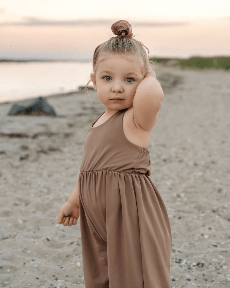 Willa Wide-Leg Halter Jumpsuit - Oatmeal - 2